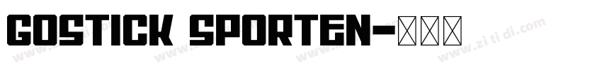 Gostick Sporten字体转换